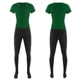 thumbnail image 1 of Aislor Combinaison de Danse une Pièce à Manches Courtes pour Hommes Vert L, 1 of 5