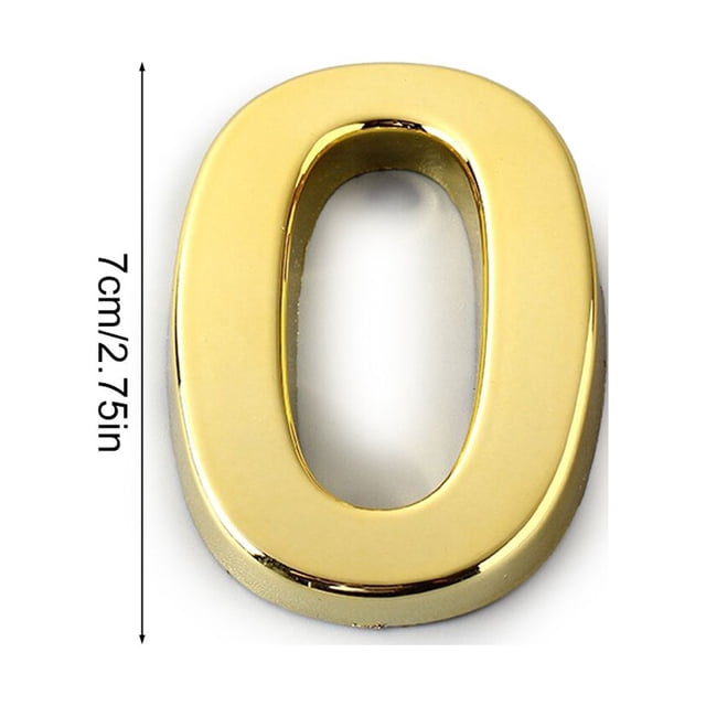maskred House Numbers for Outside Simple Style Numerical Signs Sign Exquisite Number Mark Accessories Number Mark Marking Accessory Number 0 1 Pc