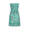 thumbnail image 7 of Viadha Summer Dress Plus Size Women's Bohemian Style Strapless Elastic Band Dress Without Sleeves Strapless Bra Fashionable Floral Print Dress, 7 of 7