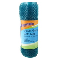 Dependable Industries Grass Textured Spa Quality Bath Mat Bathroom Tub  Mat Anti-Slip Large 24.5" x 13.5" Turquoise