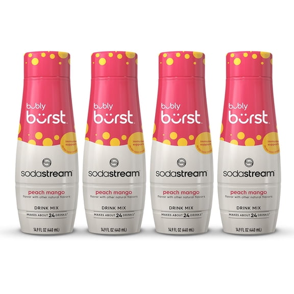 SodaStream® bubly burst Peach Mango Drink Mix 4-Pack