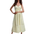 thumbnail image 1 of XDZJLR Robes pour Femmes Col en V Rayé à Bretelles Mode Détente Robe Sans Manches, 1 of 5