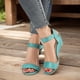 thumbnail image 4 of Sandalias de playa de verano Zapatos de vestir casuales de tacón bajo Punta abierta Cómodo para las mujeres, 4 of 7
