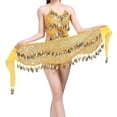 thumbnail image 4 of Danza Del Vientre Bufanda de Cadera Lentejuelas Cinturón Borla Monedas Oro Zulema Bufanda de danza del vientre para mujer, 4 of 8