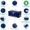 thumbnail image 3 of ORUYROP 10 Pack Moving Bags w/Backpack Straps, Moving Supplies, Moving Boxes, College Packing Storage Boxes with Lids Alternative, Heavy Duty, Extra Large, Sturdy Handles, Zippers (Blue, 10 Pa, 3 of 7