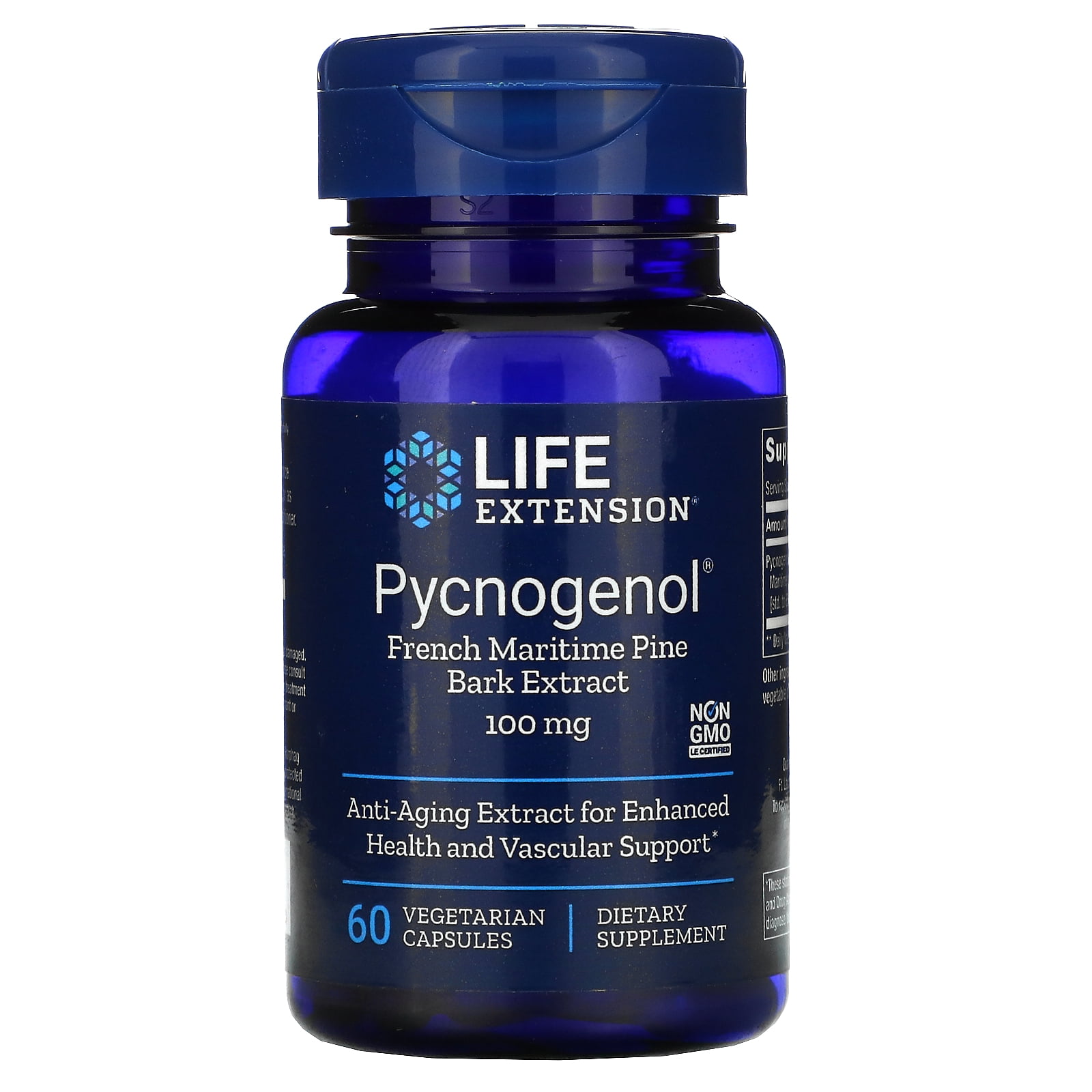 Life Extension Pycnogenol, French Maritime Pine Bark Extract, 100 mg
