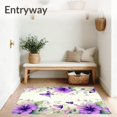 thumbnail image 3 of ODIKA 6x9 Machine Washable Non-Slip Area Rug, Floral High Traffic Rug with Pad, Purple, 59735, 3 of 8
