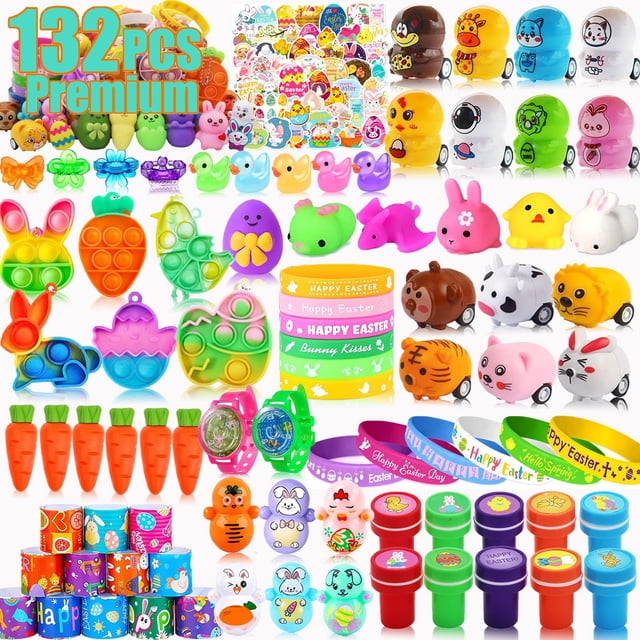 Rellenos para Huevos de Pascua Taulaap - 132 Piezas para Fiestas Infantiles