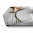 thumbnail image 3 of Flower Soft Flannel Fleece Blanket, Vivid Ombre Colored Botanic Tropical Garden Plant with Abstract Dots Artwork, Cozy Plush for Indoor and Outdoor Use, 50" x 70", Green and Orange, by Ambesonne, 3 of 6