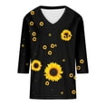 thumbnail image 2 of MAIHAN Womens Short Sleeve Sweatshirt Casual Summer Boho Tops Graphic Shirts Womens Summer Tops Floral Shirts for Women, 2 of 2