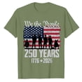 thumbnail image 4 of USA 250th Anniversary Shirt Women – 250 Years of American Freedom Tee, Patriotic 1776-2026 Top for Fourth of July, Memorial Day & Veterans Day(Green,XL), 4 of 4