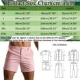 thumbnail image 3 of XDZJLR Mens Shorts Summer Solid Color Pocket Drawstring Loose Quick Dry Sports Running Straight Beach Work Shorts for Men Pink M, 3 of 7