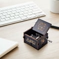 thumbnail image 5 of Para caja de música temática de Harry Potter, regalo clásico vintage con caja de música decorativa de madera (negro), 5 of 5
