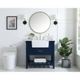 thumbnail image 6 of Elegant Decor Clement 36" Aluminum MDF Single Bathroom Vanity in Blue, 6 of 8