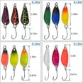thumbnail image 3 of Fishing Jig Hooks Spoons Lure Baits 12pcs Trout Fishing Kit Hard Metal Spinner Baits Fishing Jig Spoon Lures Kit with Tackle Box, 3 of 6