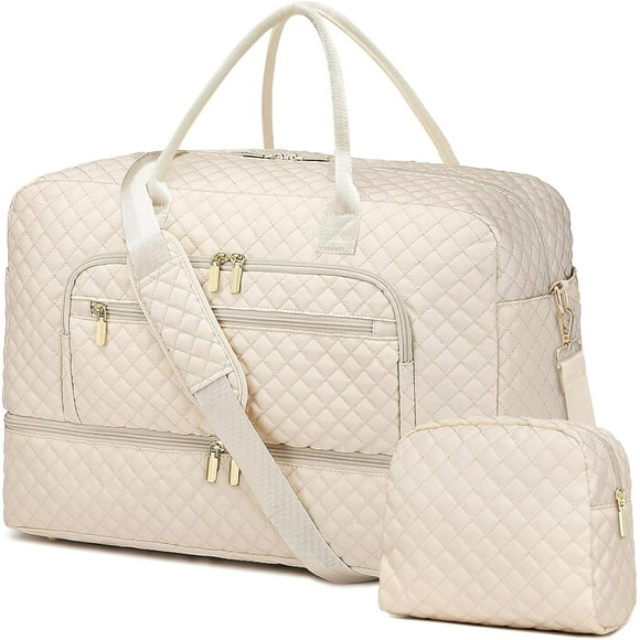 shiyou-Large Women Travel Duffle Bag - Carry on Overnight Bag Weekend Travel Duffel Tote Bag Yoga Gym Bag with Wet Pocket Toiletry Weekender Overnight Bag for Travel Business Trips Sport Hospital Bei