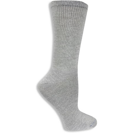 Ladies Relaxed Fit Crew Socks - 4 Pair