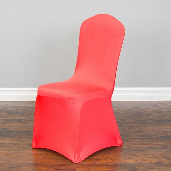 LinenTablecloth Stretch Banquet Chair Cover Red