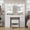 White-, variant on Pink Vanity Desk with Illuminated Mirror & Power Outlet, 11 Drawers Vanity Table with Chair, Makeup Vanity with 12 LED Lights, Tempered Glass Top, Dressing Table for Bedroom,Dressing Room