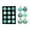 Mint Green, variant on 12 Pcs Textured Christmas Ball Ornaments 2.36'' Vintage Xmas Tree Decor Shatterproof Hanging Ball