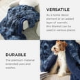 thumbnail image 4 of Fuzzy Sherpa Faux Fur Twin Blanket Tie Dye Navy Cozy Gifts for Women Men, Soft Fleece Plush Warm Minky Thick Blanket Twin Size for Bed, Room Decor Dorm Essentials Blue Decor Gifts, 60x80, 4 of 6