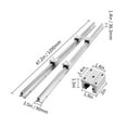 thumbnail image 5 of KFFKFF 2PCS SBR20 1200mm Linear Guide Rail Slide Rail 4 PCS SBR20UU Bearing Block, 5 of 9