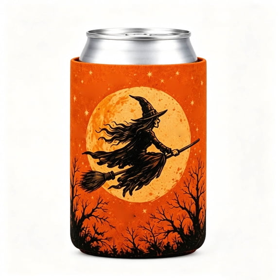 Ailezt Halloween Decor 1 Pack Halloween Can Cooler Sleeves Drink Sleeves Reusable Neoprene Halloween Can Cooler Sleeves For Beverage Party Fall Party ()