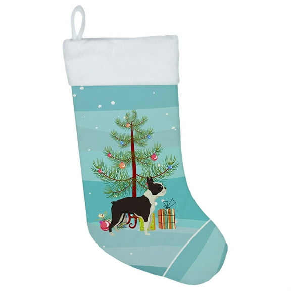 Boston Terrier Christmas Tree Christmas Stocking
