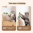 thumbnail image 5 of Nrmrqz Birds Sound Cat Toy, Interactive Feather Teaser Stick, Built-in Voice Control, Adjustable Hanging Rope, Dynamic Feathers with Bells, Home Indoor Cats Play, Multi-Sensory Stimulation, 1 Pack, 5 of 5
