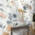 thumbnail image 5 of Watercolor Flower Sheer Curtains 63 Inches Length 2 Panels Set, Window Sheer Curtains for Living Room/Bedroom, Spring Farm Leaf Country Retro Plant Light Filtering Rod Pocket Curtain 52'' x 63'' x 2, 5 of 7