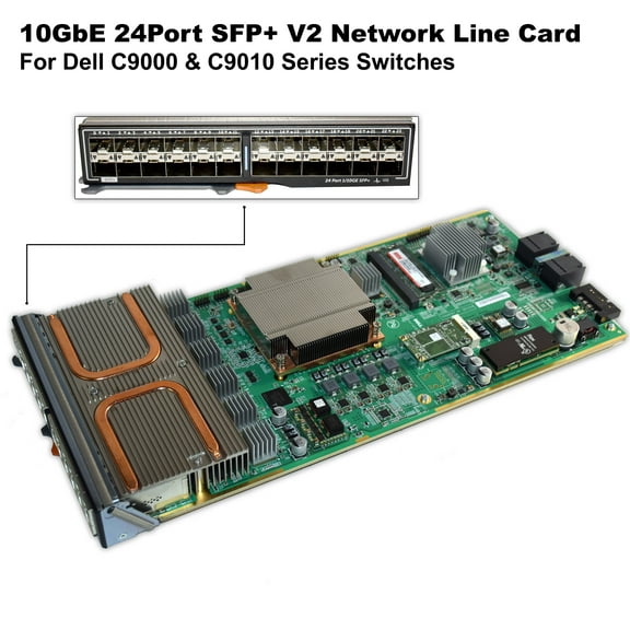 Dell 24-Port 10Gbps SFP V2 Line Card for C9000/C9010 Series Switches - X1CDJ