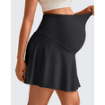 thumbnail image 6 of G4Free BareFeel Maternity Tennis Skirt with One Pocket Over The Belly Stretchy Pregnancy Workout Skorts Inner Shorts Golf, 6 of 8