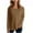 Khaki, variant on Womens's Waffle Knit Long Sleeve Tops Lightweight Base Sweaters Crew Neck Solid Color Casual T-shirts (2XL, White)