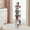 5 Tier, variant on Miumaeov 2 Layers Rotating Bookshelf Floor Display Rack White PVC Wood Plastic for Living Room Study Office