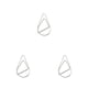 thumbnail image 1 of Advancent 30 piezas de clip de papel de metal con forma de gota de agua para el hogar, libro, póster, abrazadera plateada Type1 NO1, 1 of 6