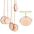 thumbnail image 5 of 50 piezas 5-6 cm Rebanada de madera natural con cuerda de 20 metros, Rebanadas de madera Discos de madera, Recorte perfecto para Proce, 5 of 5