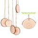 thumbnail image 5 of 50 piezas 5-6 cm Rebanada de madera natural con cuerda de 20 metros, Rebanadas de madera Discos de madera, Recorte perfecto para Proce LingWen 9024715009470, 5 of 5