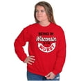 thumbnail image 3 of Wisconsin Wurst Meat Lovers Pun Funny Unisex Plus Fleece Graphic Sweatshirt Brisco Brands 4X, 3 of 5