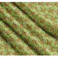 thumbnail image 3 of Soimoi Green Cotton Cambric Fabric Leaves,White Floral & Snake Reptile Printed Craft Fabric by The Yard 42 Inch Wide, 3 of 7