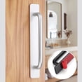 thumbnail image 4 of Drawer Push Pull Handles,Self Stick Cabinet Drawer Adhesive Drawer Handles Self Stick Cabinet Drawer Handles Pulls Solid Performance, 4 of 10