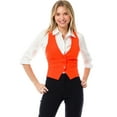 thumbnail image 4 of Made by Olivia Women's Dressy Casual Versatile Racerback Vest Tuxedo Suit Waistcoat, 4 of 6