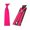 Hot Pink, variant on Men Fashion Satin Skinny 5CM Tie Necktie Y-shape Elastic Suspenders Brace Set