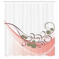 thumbnail image 2 of Ambesonne Spring Shower Curtain, Floral Arrangement Branches, 69"Wx70"L, Blush White, 2 of 4