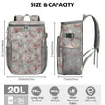 thumbnail image 3 of Travel Cooler Bag - Baseball Silhouette Pattern Camping Beer Cooler Backpack with Bottle Opener- Waterproof Insulated Picnic Backpacks - Cooler Bag for Beach, 3 of 6