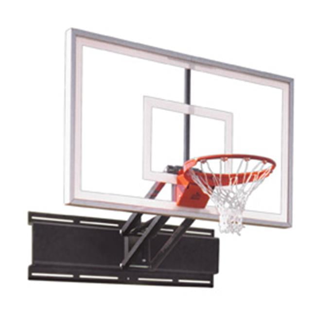 UniChamp Select SteelAcrylic Adjustable Wall Mounted Basketball System, Scarlet