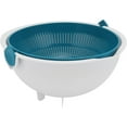 thumbnail image 4 of Kitchen Colander, Comfortable Soft Ergonomic Non-Slip Handles For Easy Handling, High Quality Melamine Material That Is Dishwasher Safe, Suitable For Rinsing Gazpacho Leaves,, 4 of 5