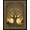 Gold, Pattern 8, variant on Flatwoven High Traffic Area Rug, Celtic Inspired Earthy Tones, Non Slip, Stain Resistant, Washable Area Rugs for Living Room, Bedroom(Black, 4X6)
