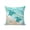 Turquoise, variant on 1 Pack Outdoor Throw Pillow, Navy Blue Turtle Coastal Waterproof Pillow with Insert Included, Waves Seaside Summer Beach Ocean Decorative Accent Cushion Sofa Pillows for Patio Porch, 16 x 16 In