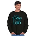 thumbnail image 5 of Christian Faith Give Thanks to Lord Unisex Plus Fleece Graphic Sweatshirt Brisco Brands 5X, 5 of 6