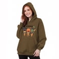 thumbnail image 4 of Kilaqueen Funny Graphic Hoodies for Women Casual Oversized Hoodie Ghost Pumpkin Halloween Sweatshirt with Kangaroo Pocket Drawstring Fall Pullover Blouses, 4 of 5